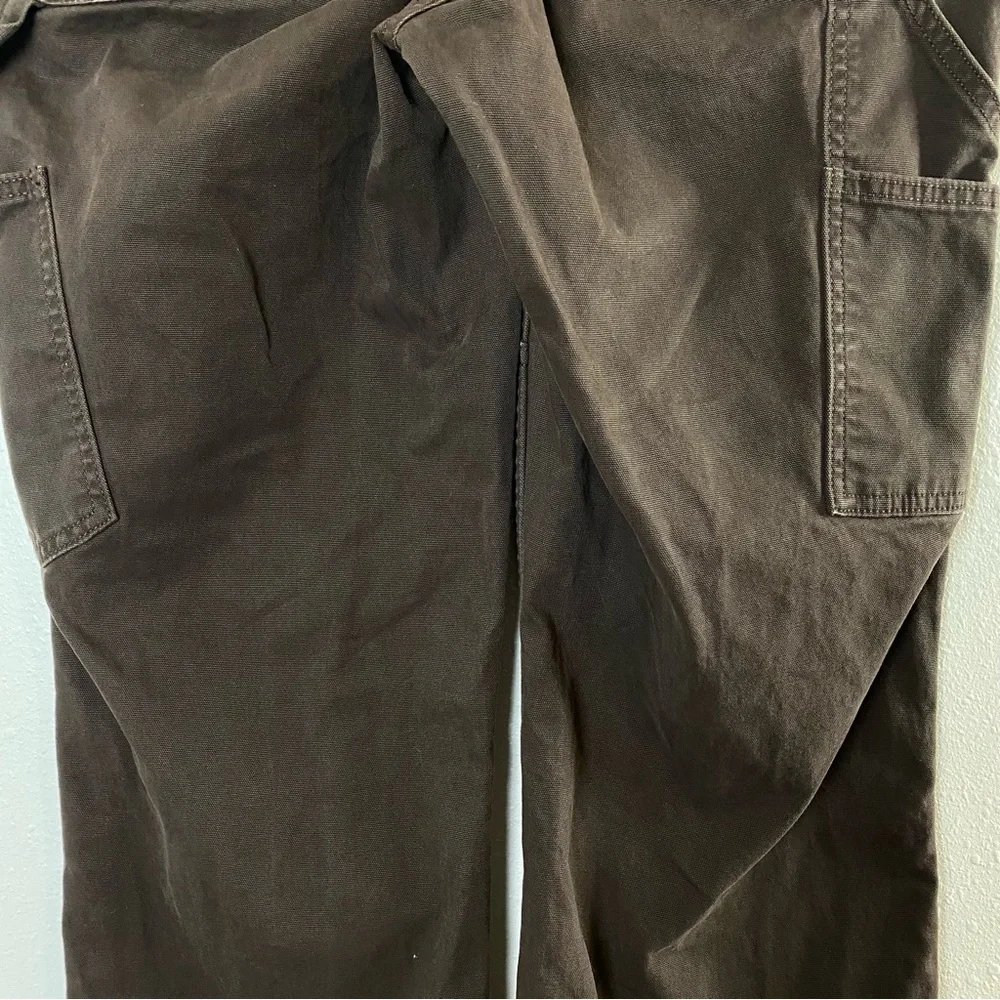 Carhartt Rugged Flex Loose Fit Canvas Double Front Work Pants - 8 Tall - Picture 10 of 15